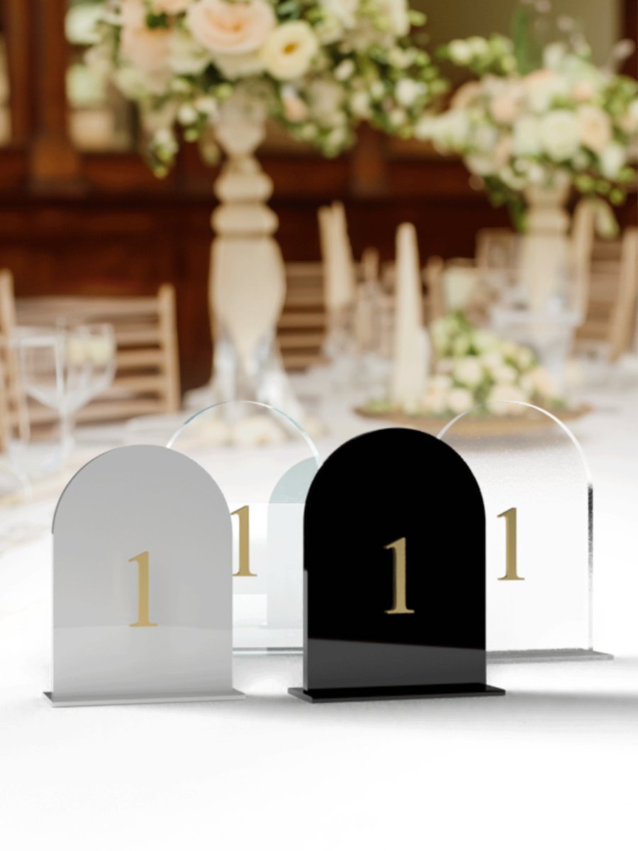 Custom Wedding Table Numbers - Laser Art MTL