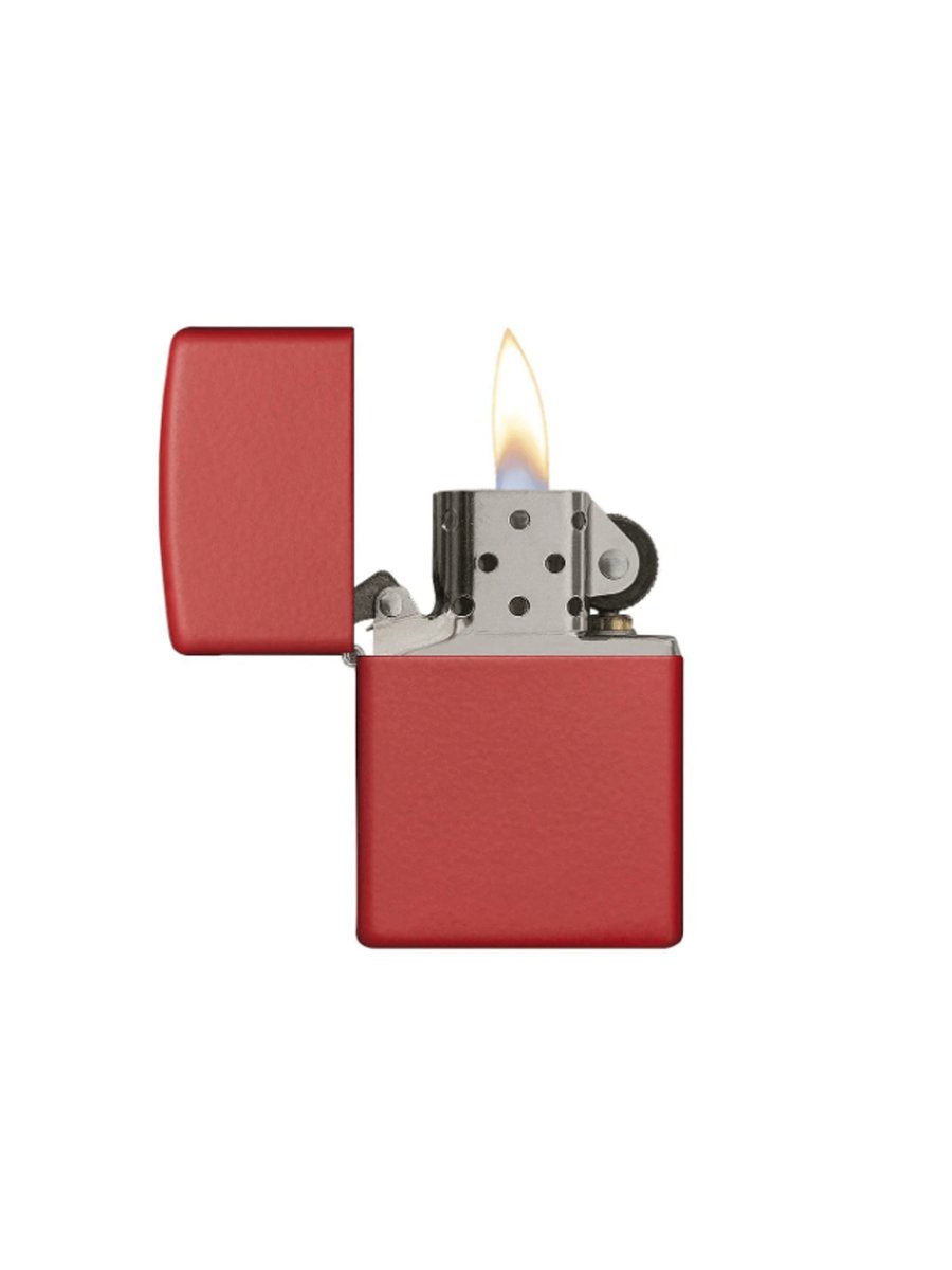 Zippo Red Matte | Custom Engrave - Laser Art MTL