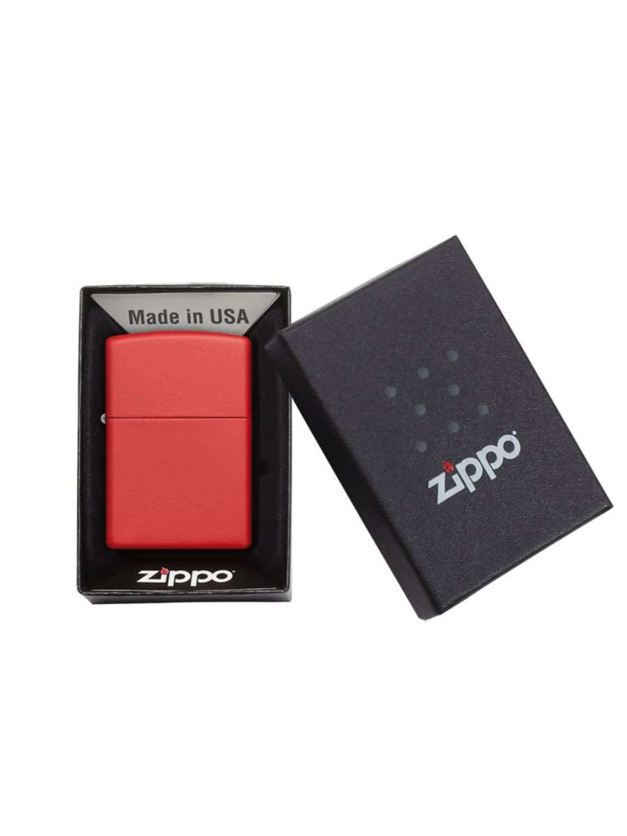 Zippo Red Matte | Custom Engrave - Laser Art MTL