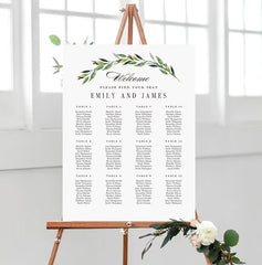 Custom Wedding Seating Chart - Laser Art MTL