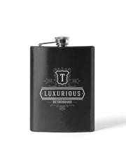 Personalized 8oz Hip Flask - Laser Art MTL